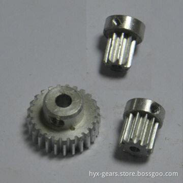 Aluminum Gear, Made by Hobbing, Customized Gears and Gear Shafts are Accepted